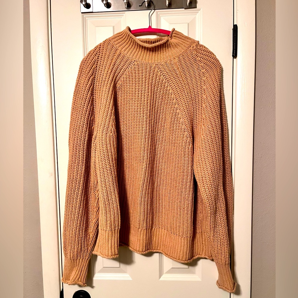 J crew oversized sweater, camel/tan womens XL